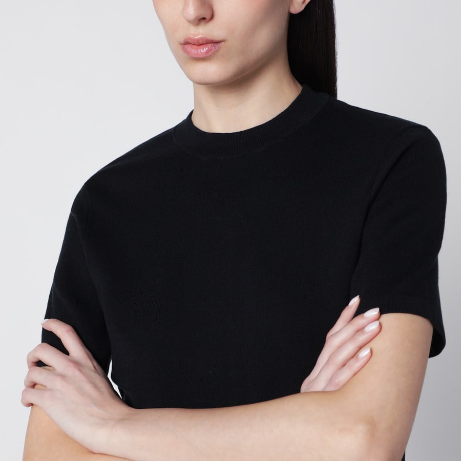 Entire Studios T-shirt in cotone nera, view 4