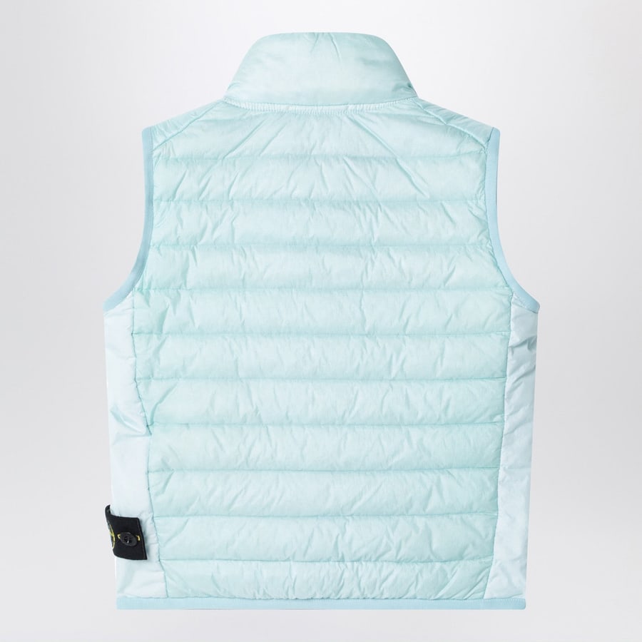 Stone Island Gilet con zip azzurro, view 2