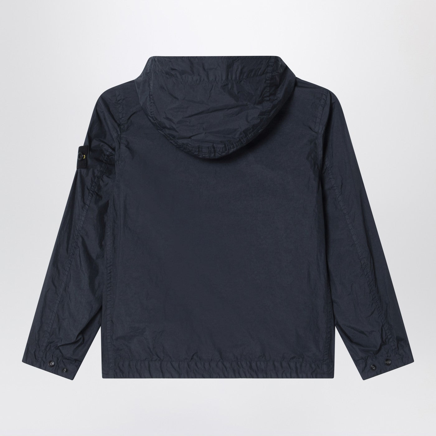 Stone Island Giacca con zip blu navy in nylon, view 2