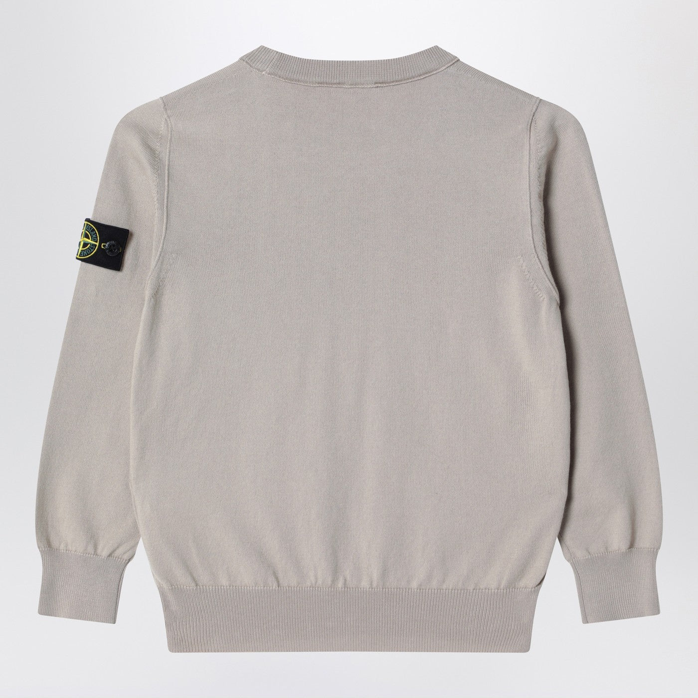 Stone Island Maglia grigio tortora in cotone, view 2