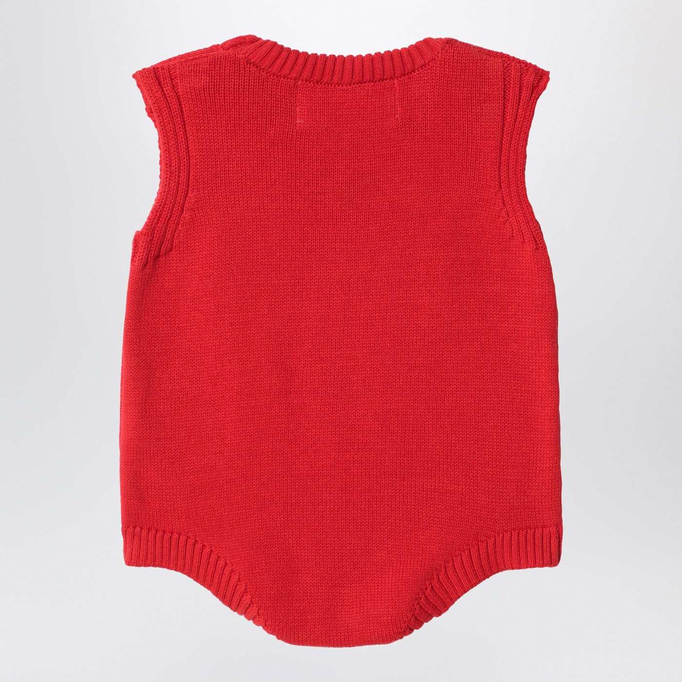BOBO CHOSES Tutina con fragola in maglia di cotone, view 2