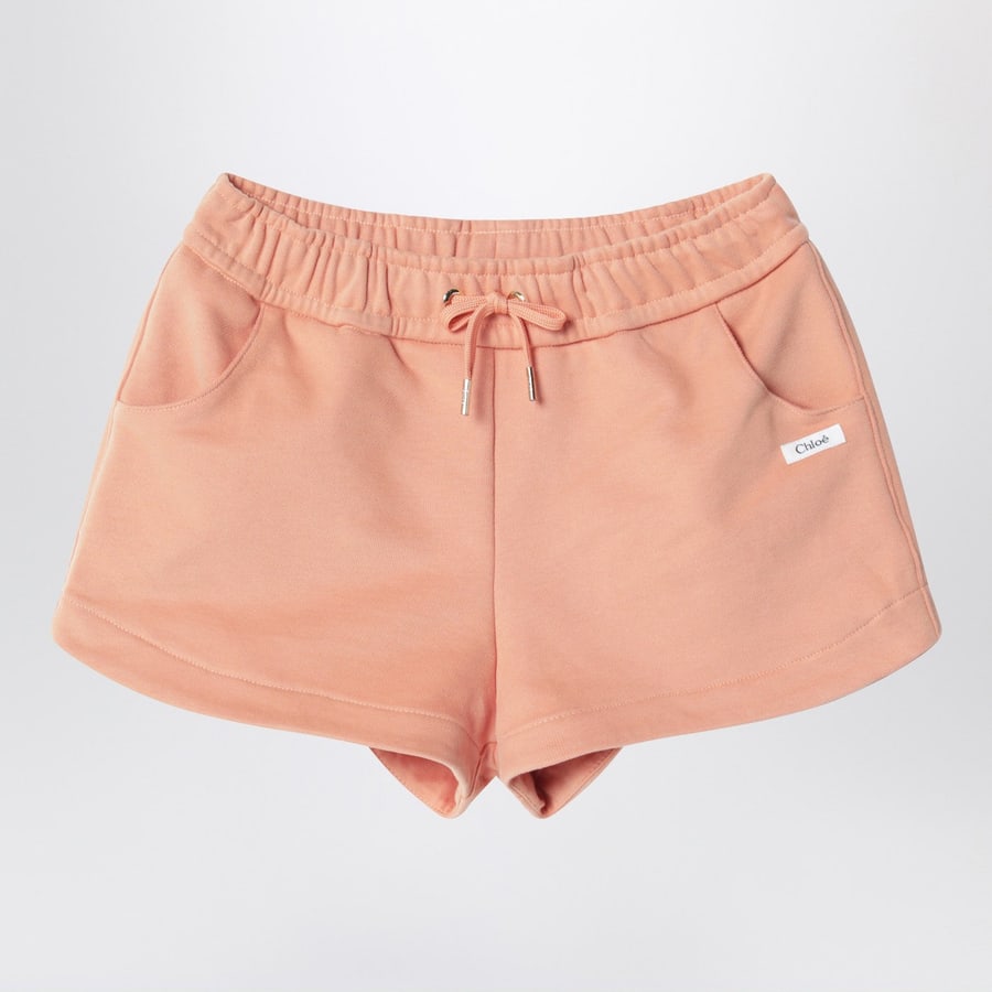 Chloé Shorts color albicocca in cotone