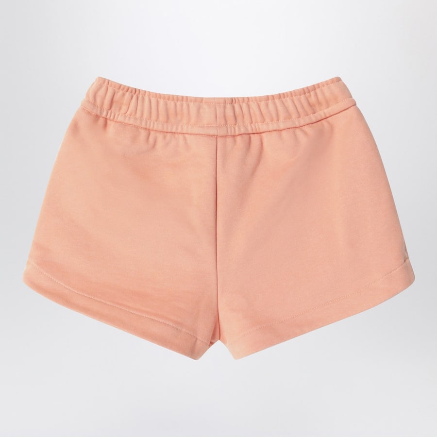 Chloé Shorts color albicocca in cotone, view 2