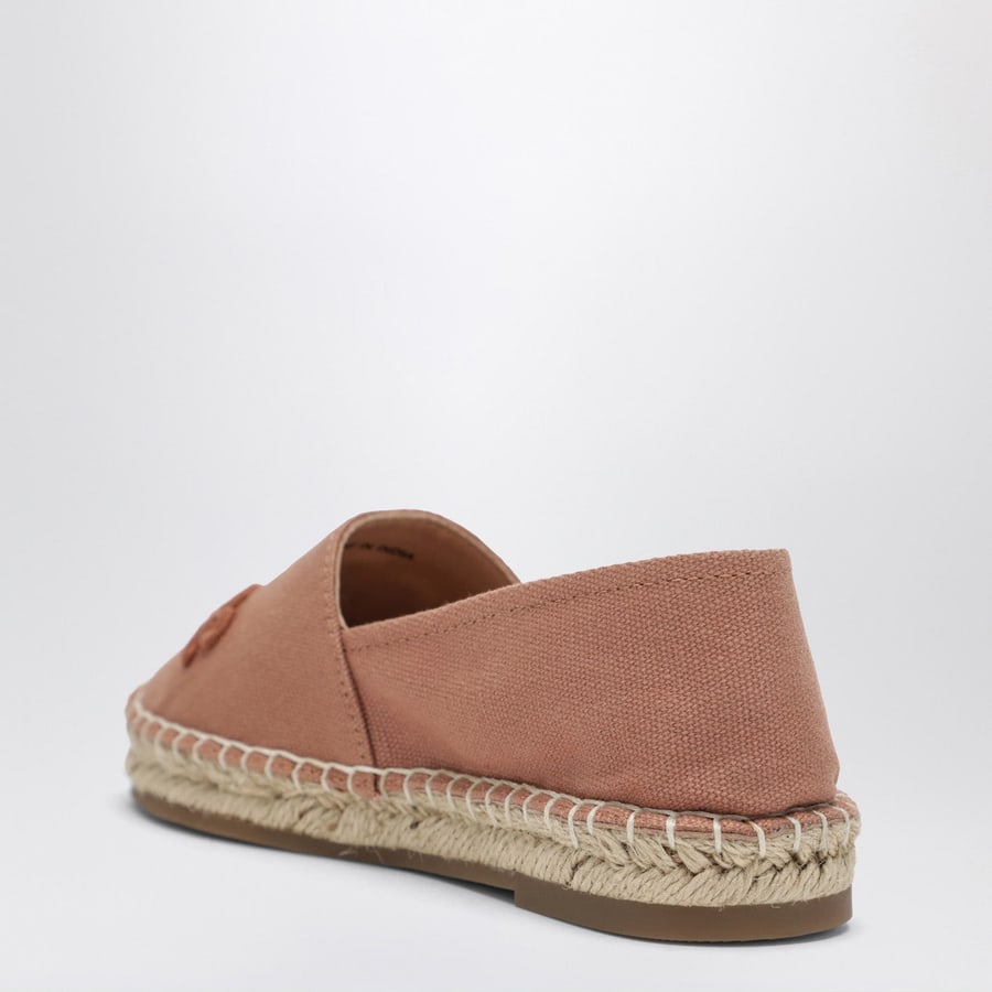 Chloé Espadrillas rosa con ricamo logo, view 4