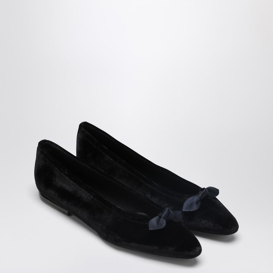 LOROPIANA Ballerine Primula in velluto nere, view 2