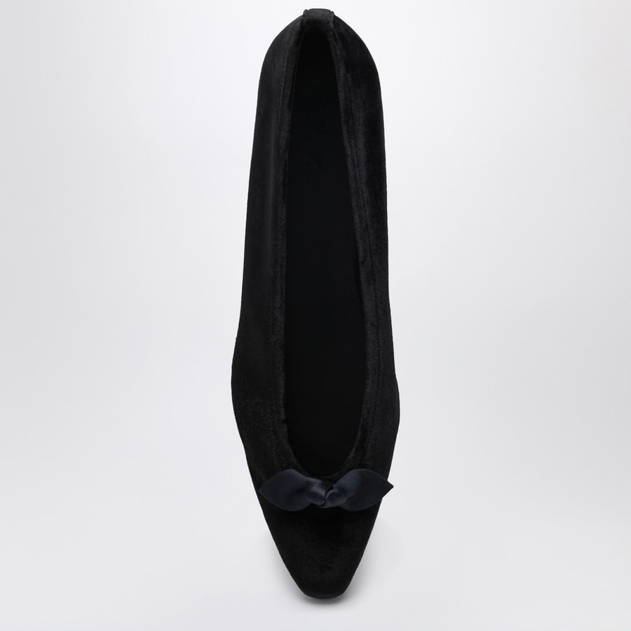 LOROPIANA Ballerine Primula in velluto nere, view 3