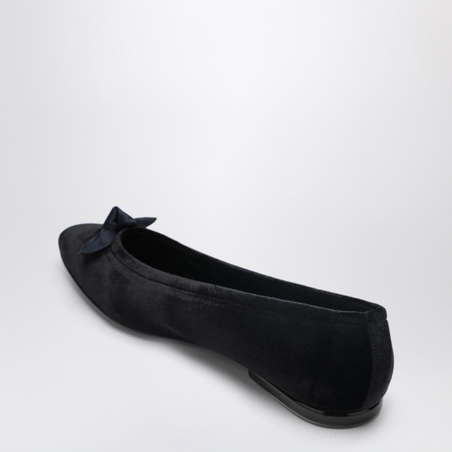 LOROPIANA Ballerine Primula in velluto nere, view 4