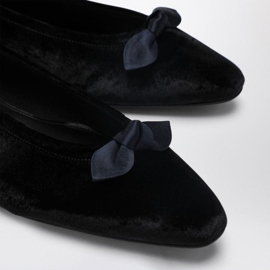 LOROPIANA Ballerine Primula in velluto nere, view 5