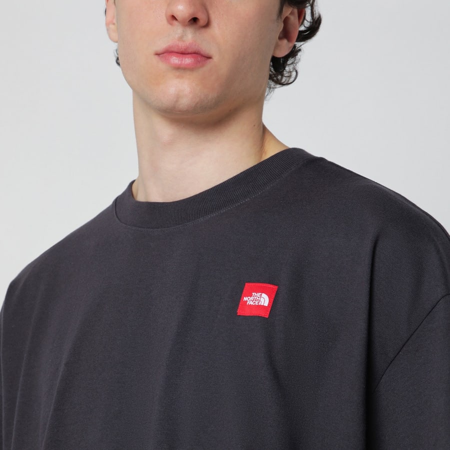 The North Face T-shirt nera con patch logo, view 4