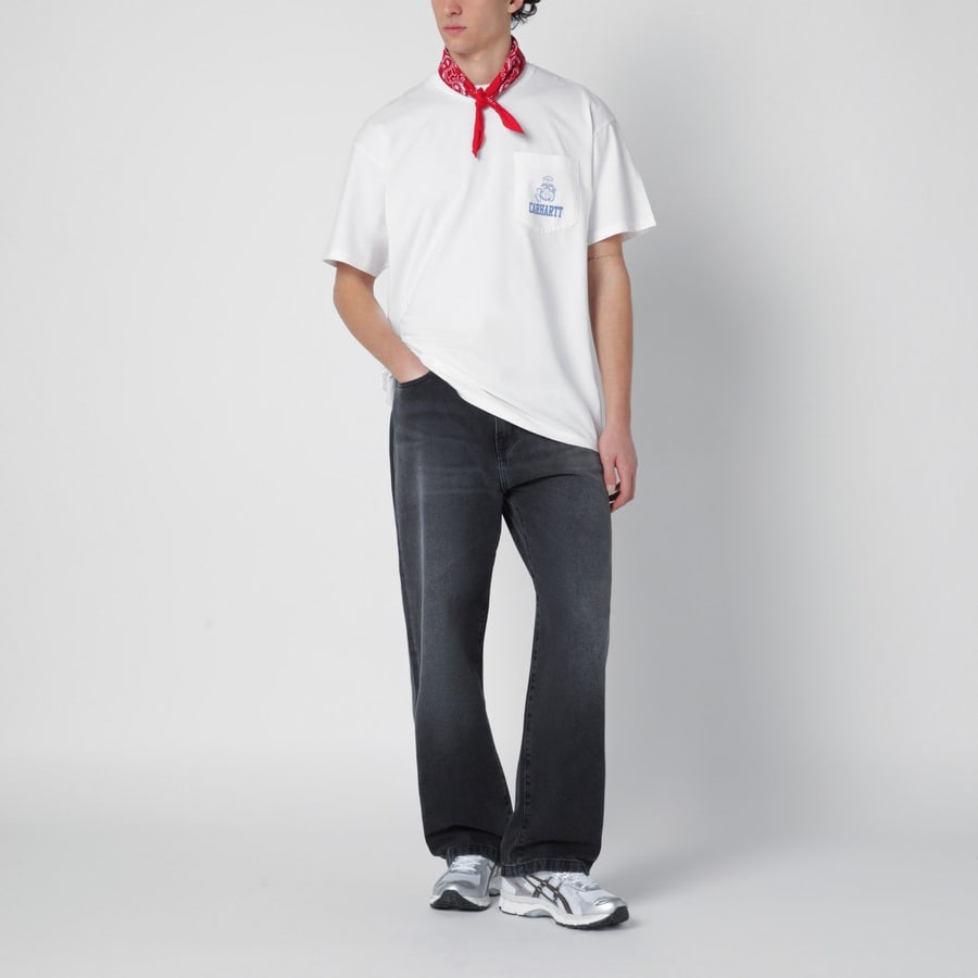 Carhartt WIP S/S Pond Corps Pocket T-Shirt bianca, view 2