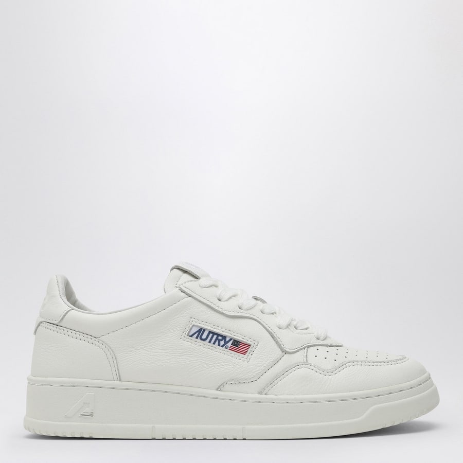 Autry Sneakers Medalist Low bianca in pelle di capra