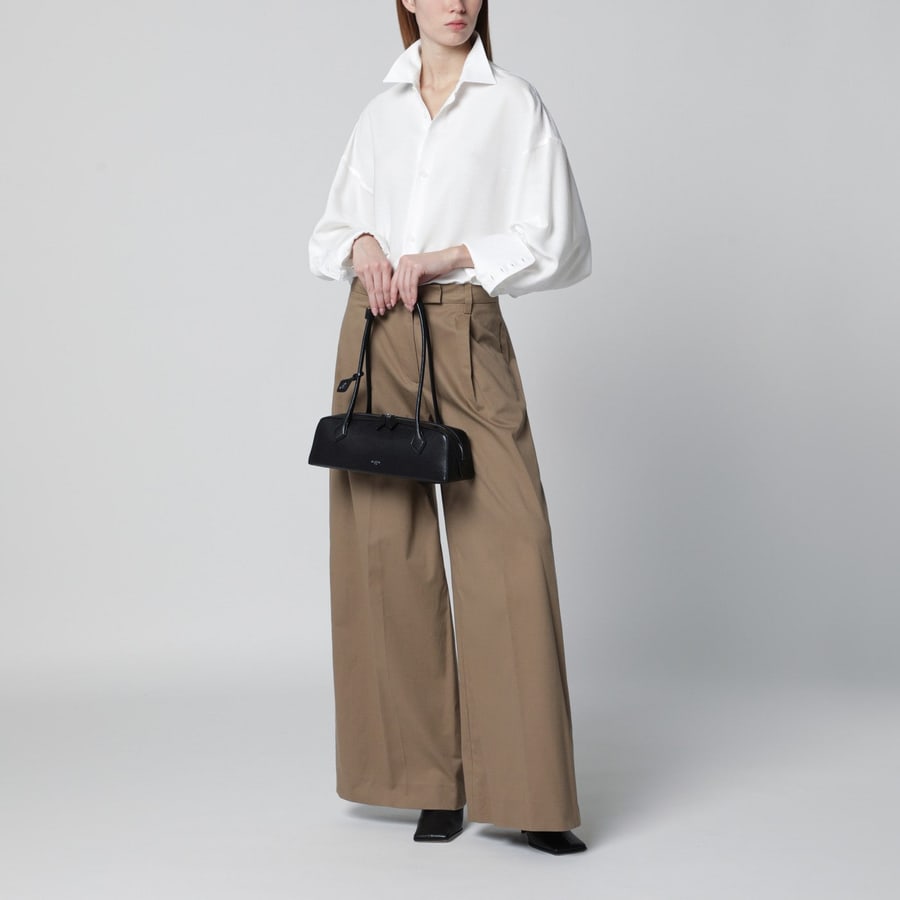 THE LATEST Pantalone Deva in cotone Cognac, view 2