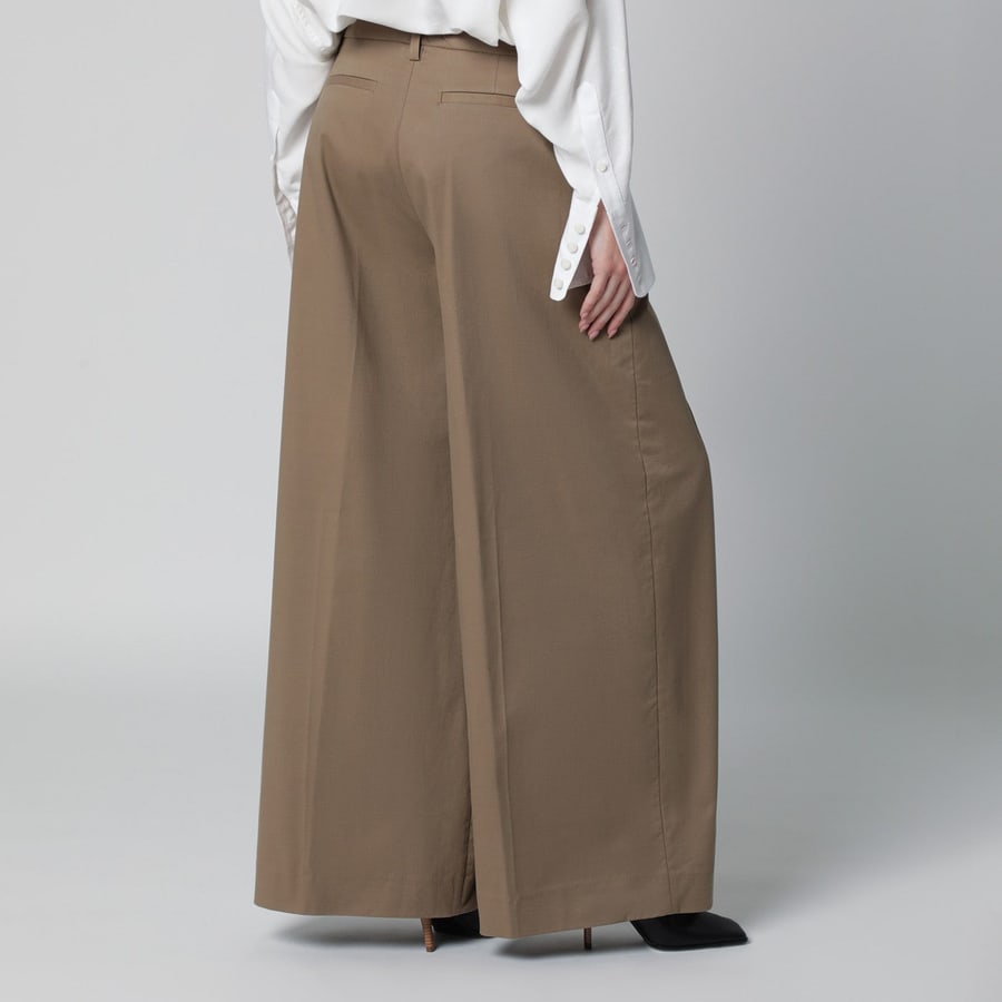 THE LATEST Pantalone Deva in cotone Cognac, view 4