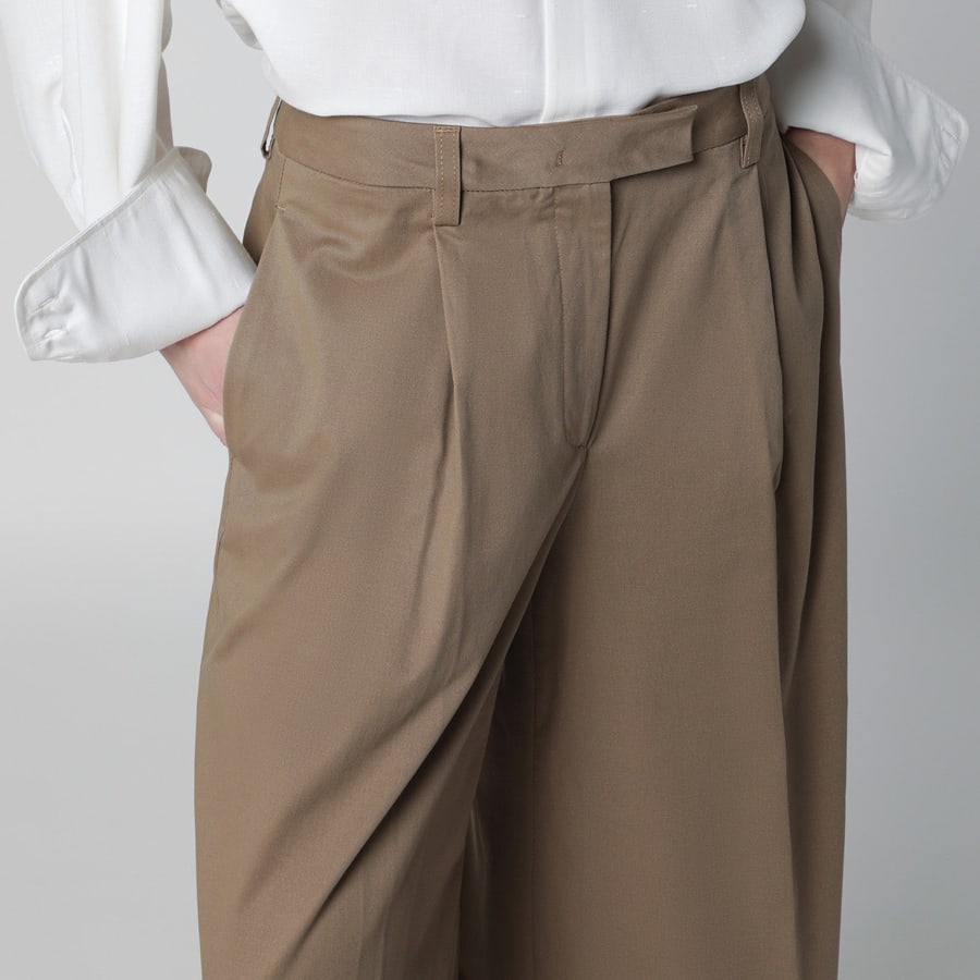 THE LATEST Pantalone Deva in cotone Cognac, view 5