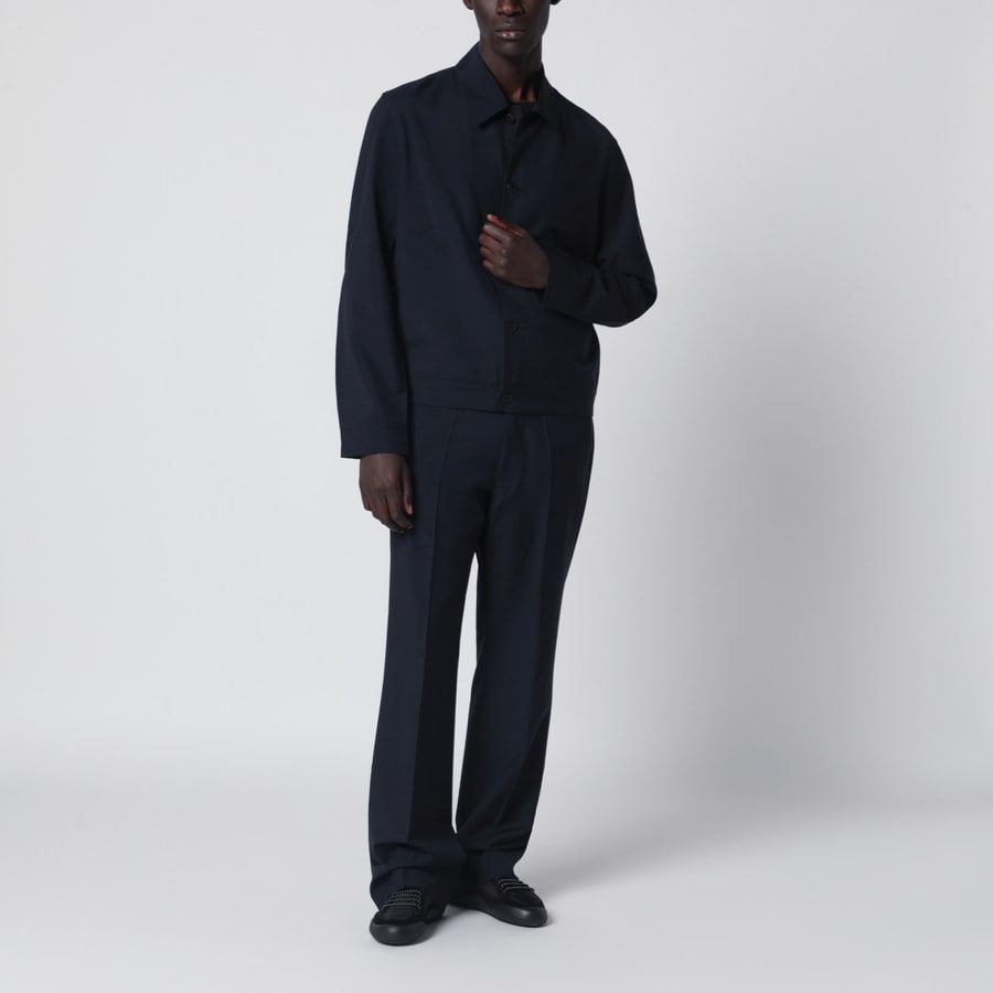 Prada Giacca blu in lana e mohair, view 2