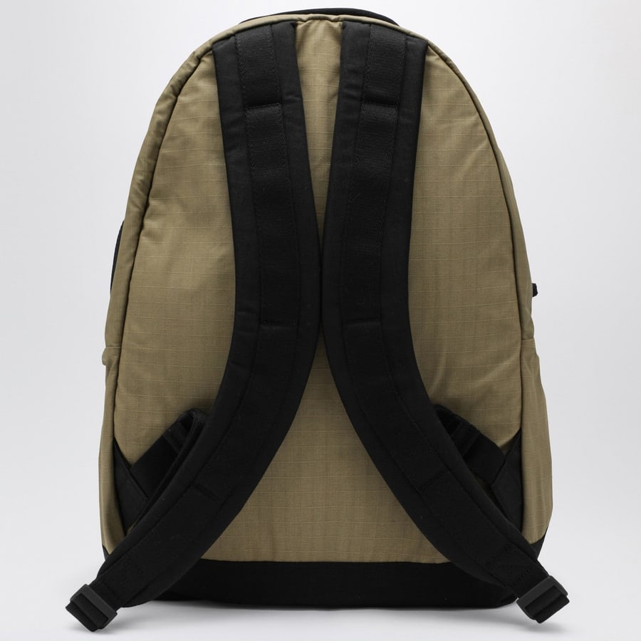 Stone Island Zaino in ripstop di cotone verde militare, view 4