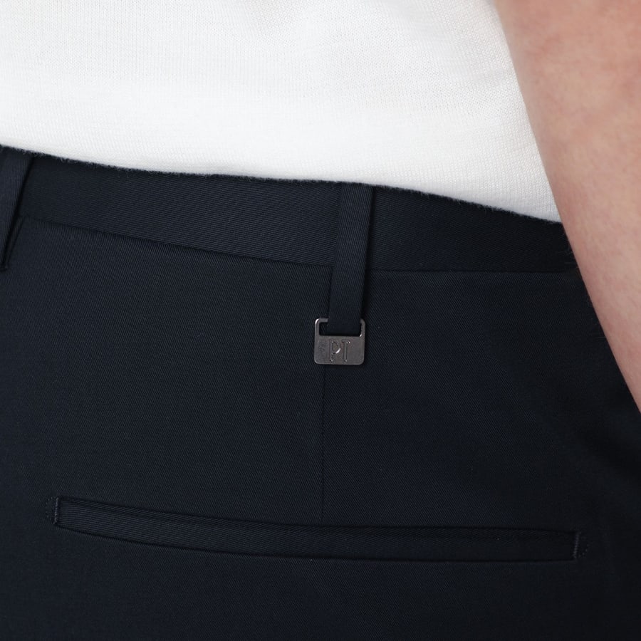 PT Torino Pantalone slim blu in misto cotone, view 5
