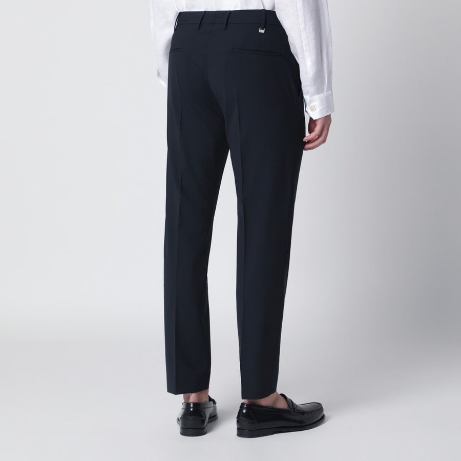 PT Torino Pantalone blu navy in misto lana, view 4