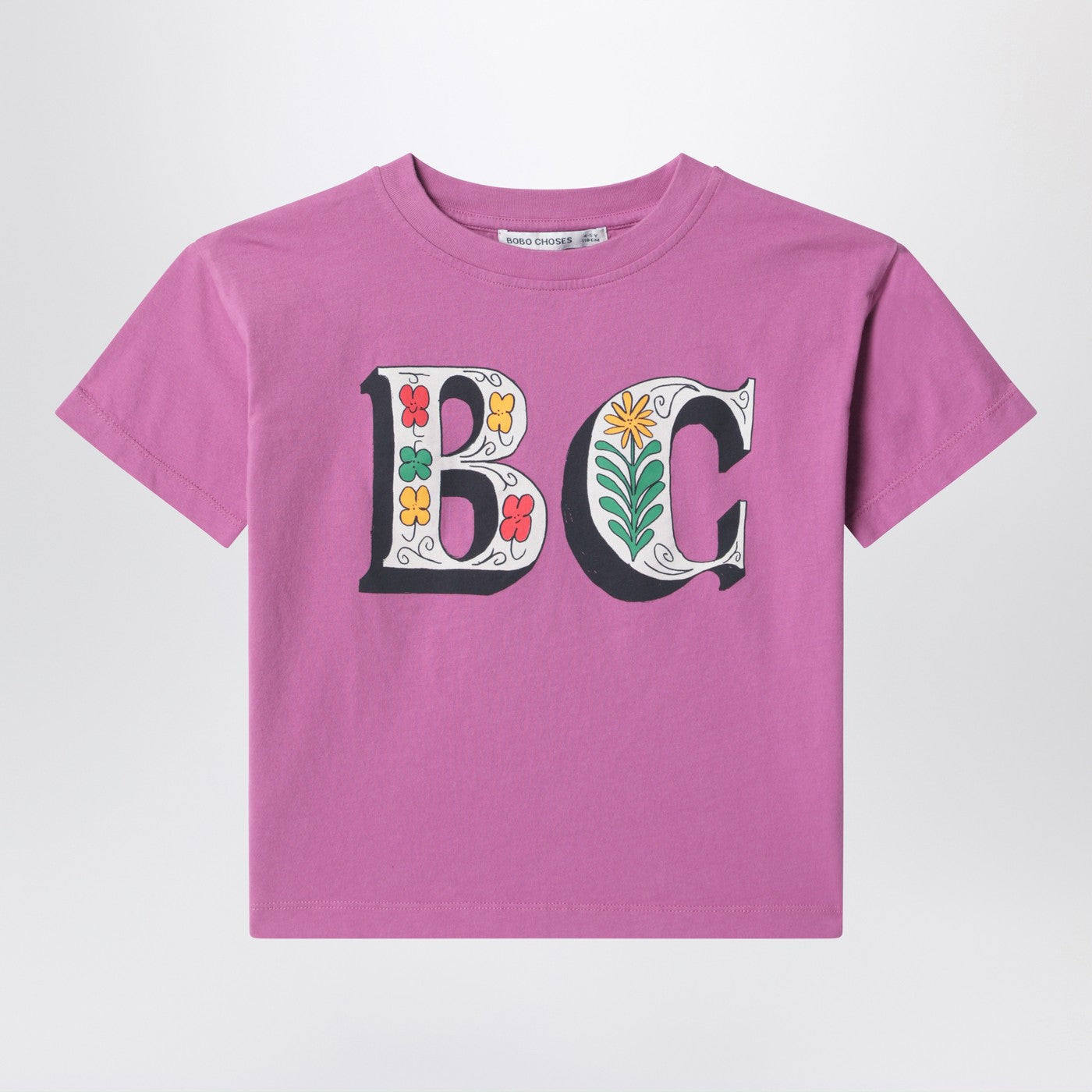 BOBO CHOSES T-shirt rosa Spring Letters