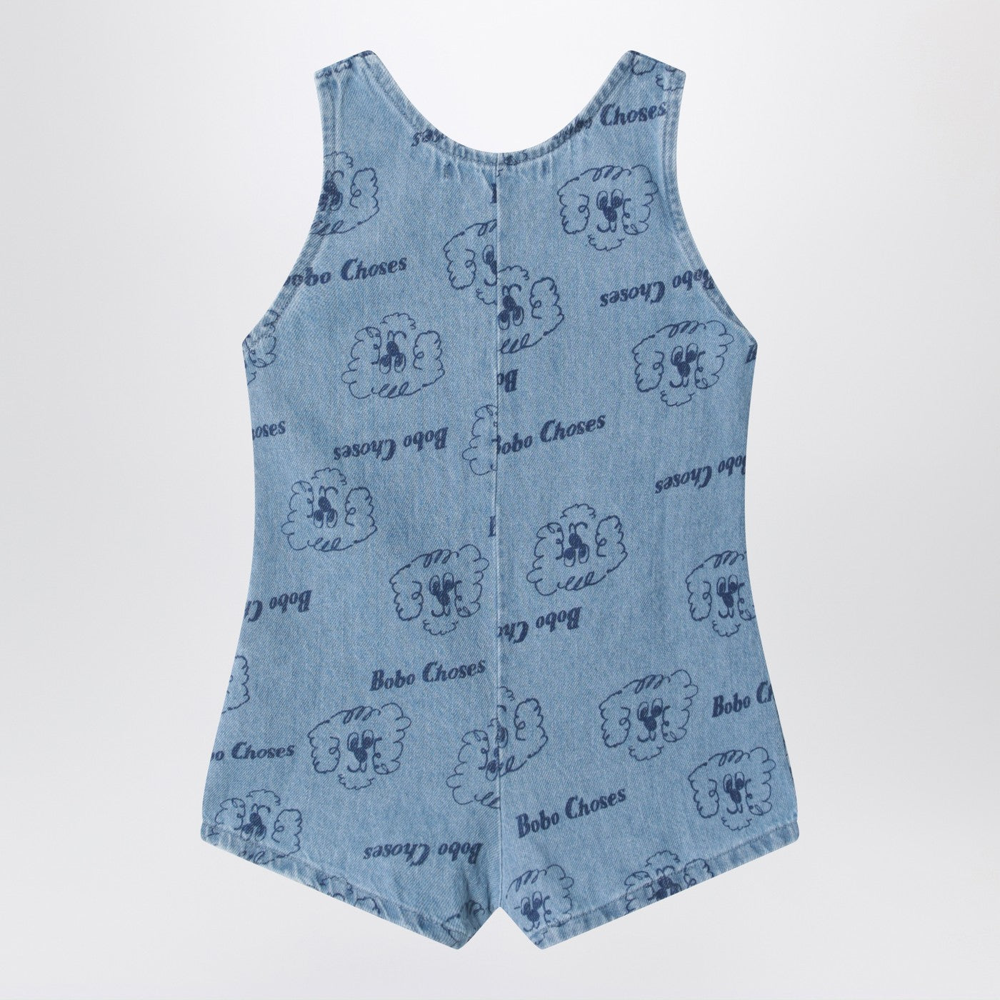 BOBO CHOSES Tutina Pickles The Dog blu in denim, view 2