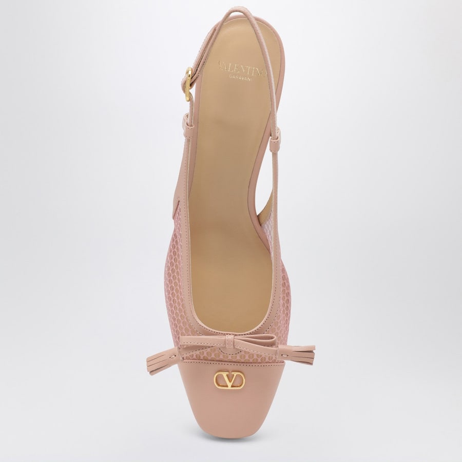 Valentino Garavani Décolleté Slingback Valet Du Roi rosa, view 3
