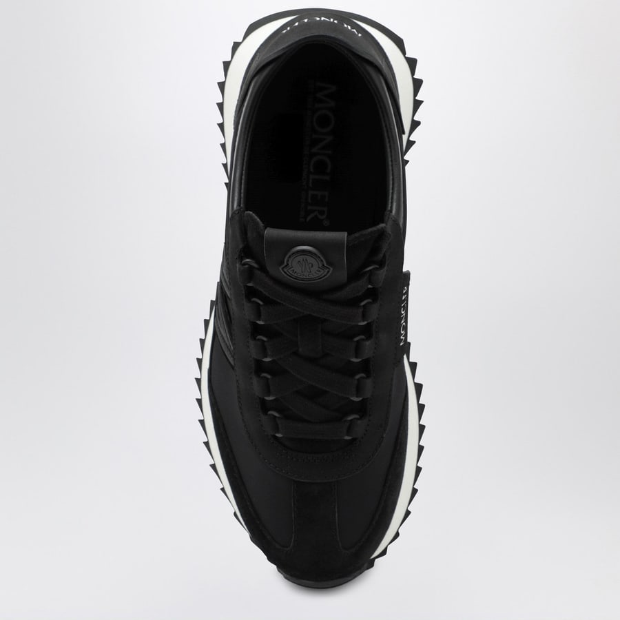 Moncler Sneakers Pacey2 nere in pelle scamosciata e nabuk, view 3