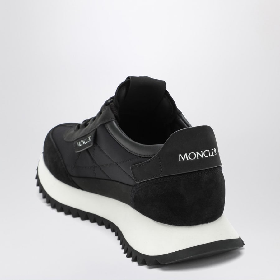 Moncler Sneakers Pacey2 nere in pelle scamosciata e nabuk, view 4