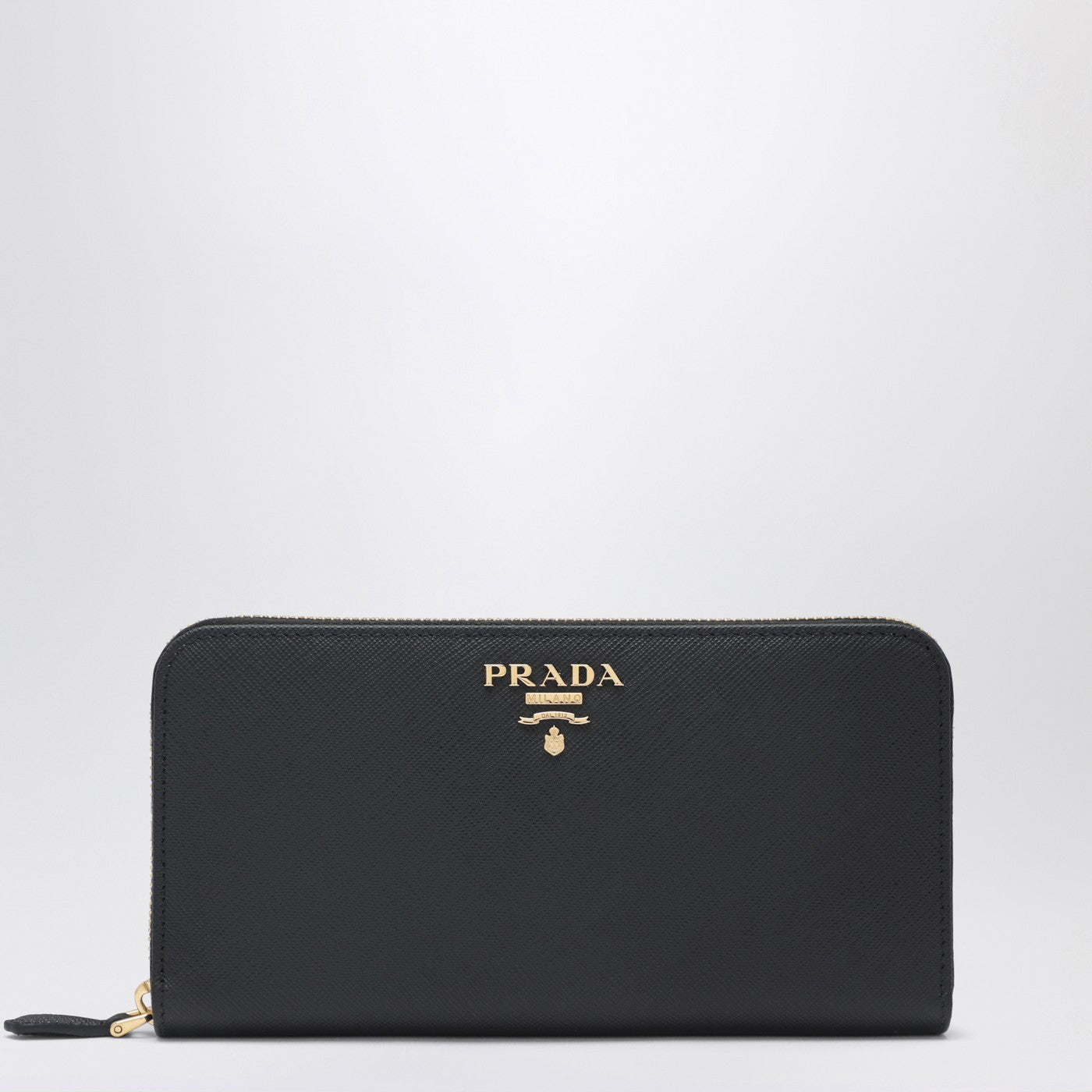 Prada Portafoglio grande nero in Saffiano