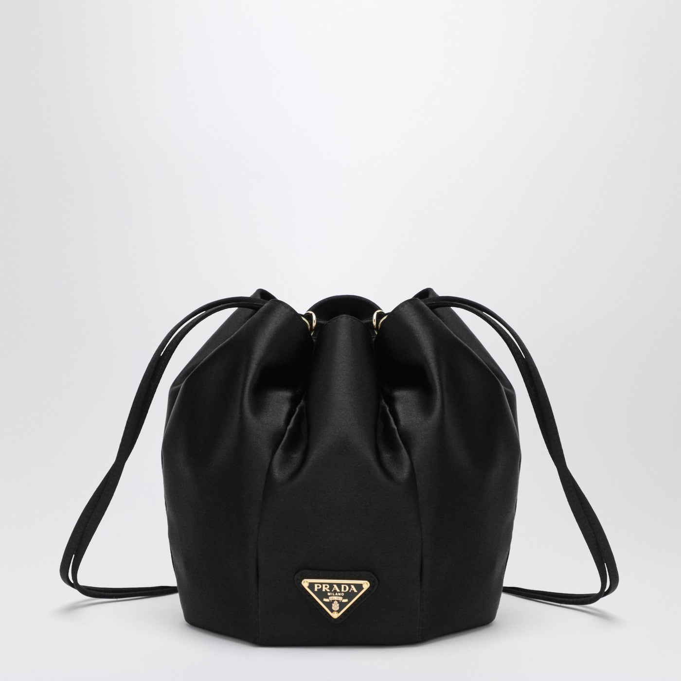 Prada Secchiello mini in raso nero