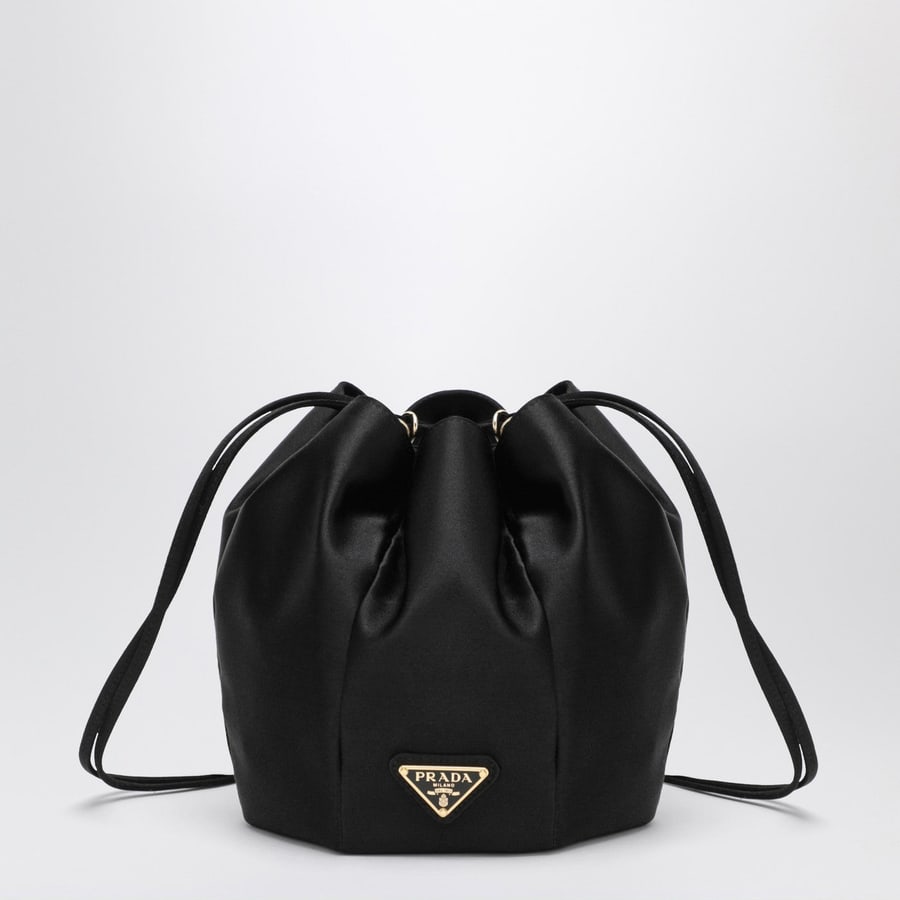 Prada Secchiello mini in raso nero