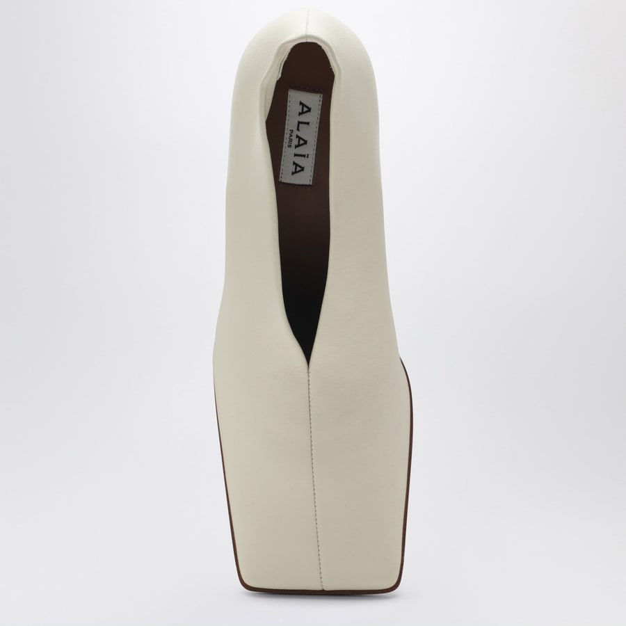 Alaïa Décolleté Soft Square avorio, view 3