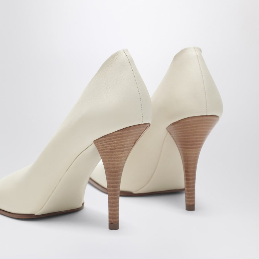 Alaïa Décolleté Soft Square avorio, view 5