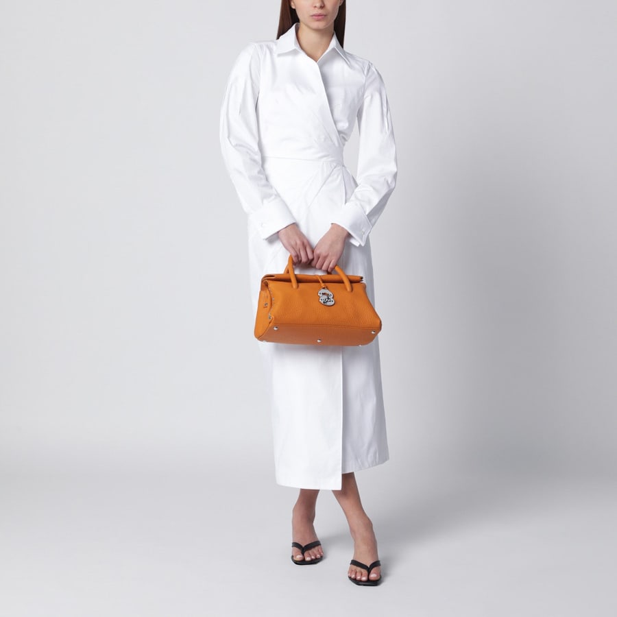 ZANELLATO Borsa tote Dotta Centauro piccola arancione, view 2