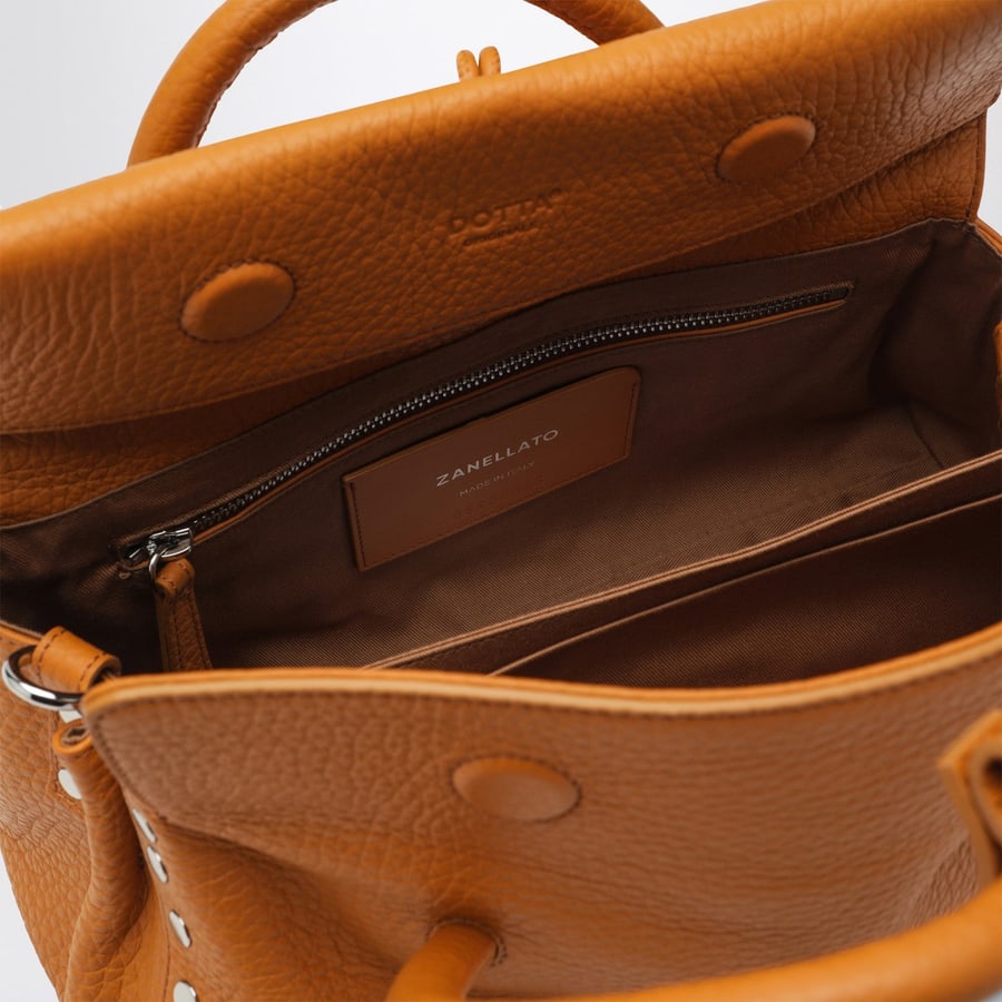 ZANELLATO Borsa tote Dotta Centauro piccola arancione, view 5