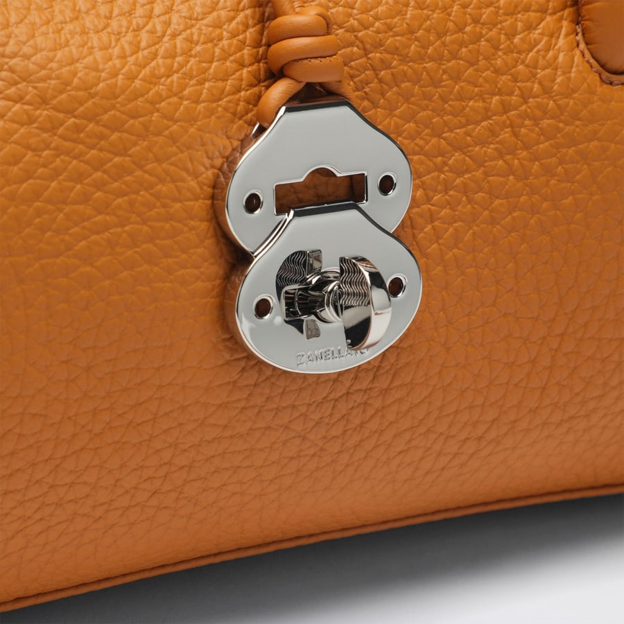 ZANELLATO Borsa tote Dotta Centauro piccola arancione, view 6