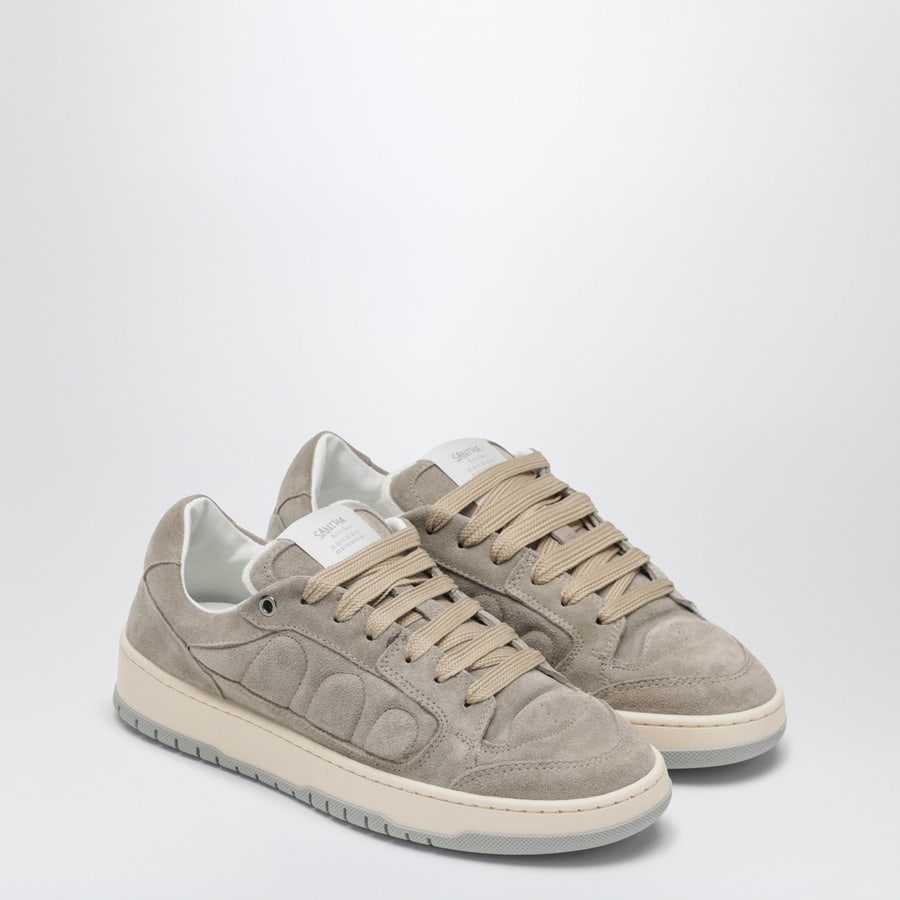 SANTHA Sneakers Model 2 grigia in pelle scamosciata, view 2