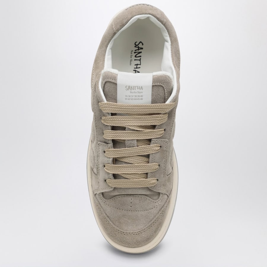 SANTHA Sneakers Model 2 grigia in pelle scamosciata, view 3