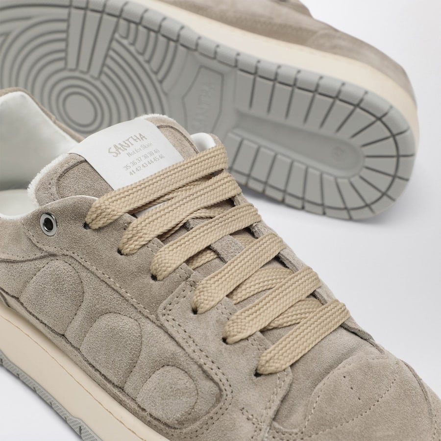 SANTHA Sneakers Model 2 grigia in pelle scamosciata, view 5
