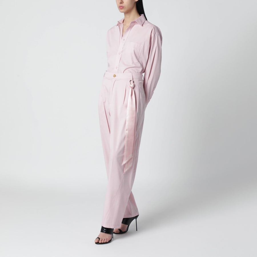 DARKPARK Pantalone rosa in cotone, view 2