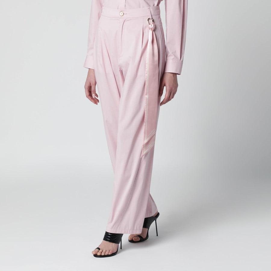 DARKPARK Pantalone rosa in cotone, view 3