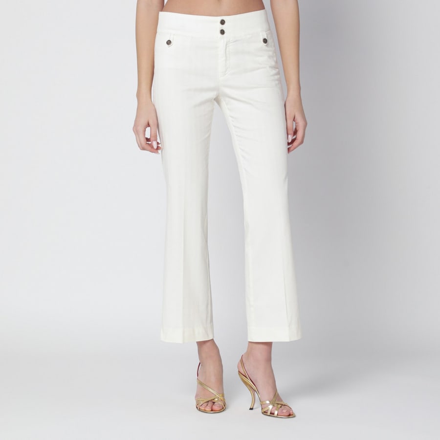 Etro Pantalone bianco in cotone
