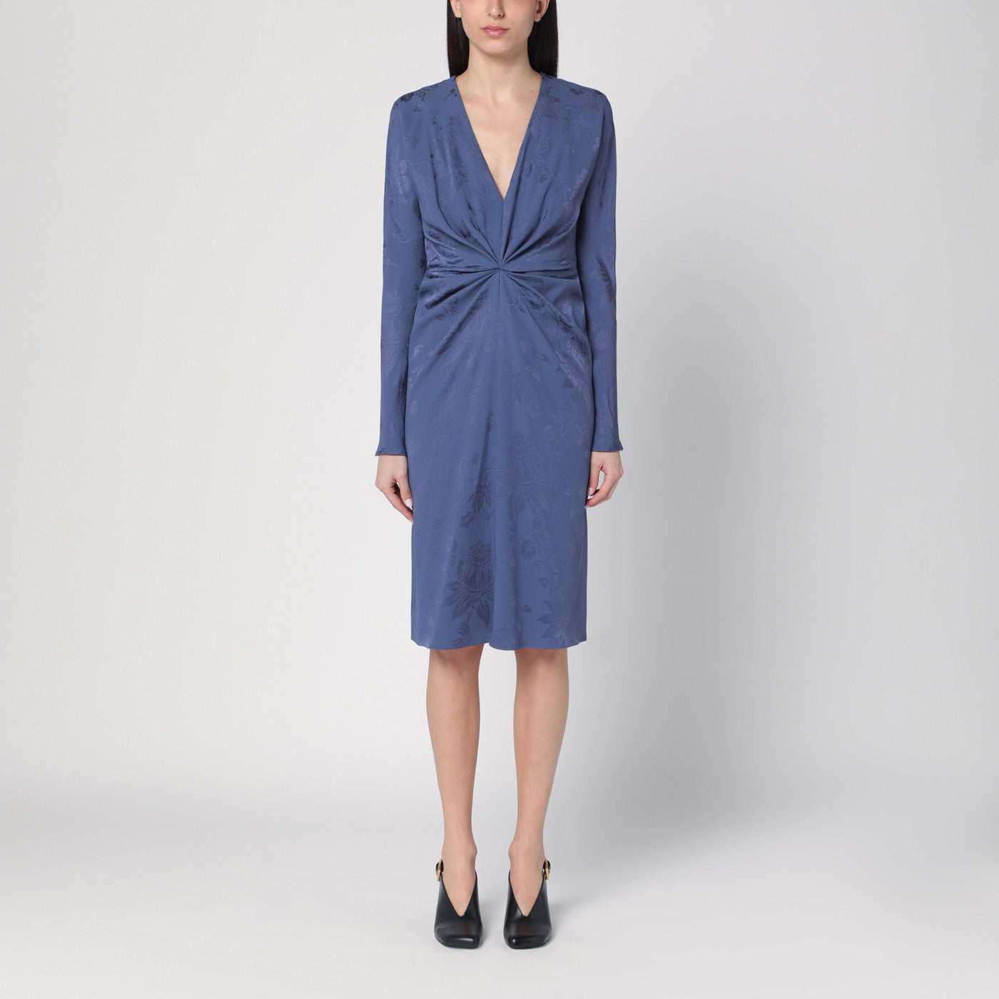 Etro Abito effetto jacquard color fiordaliso