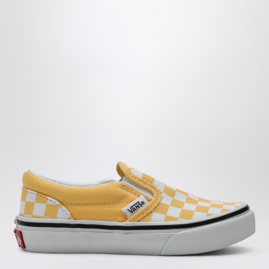 VANS Sneakers Slip-on bianca/gialla con motivo Check