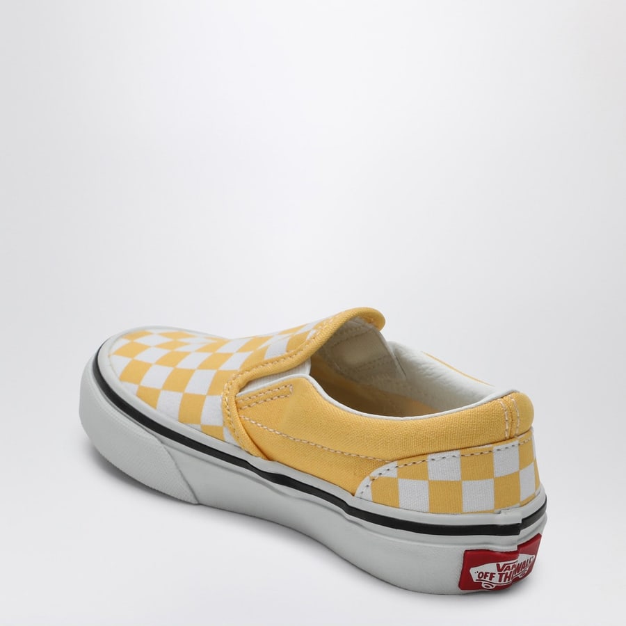 VANS Sneakers Slip-on bianca/gialla con motivo Check, view 4