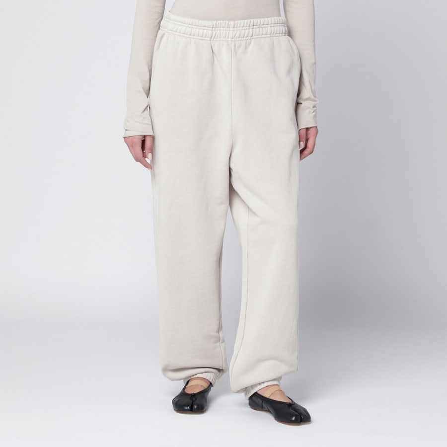 Entire Studios Pantalone jogging bianco in cotone