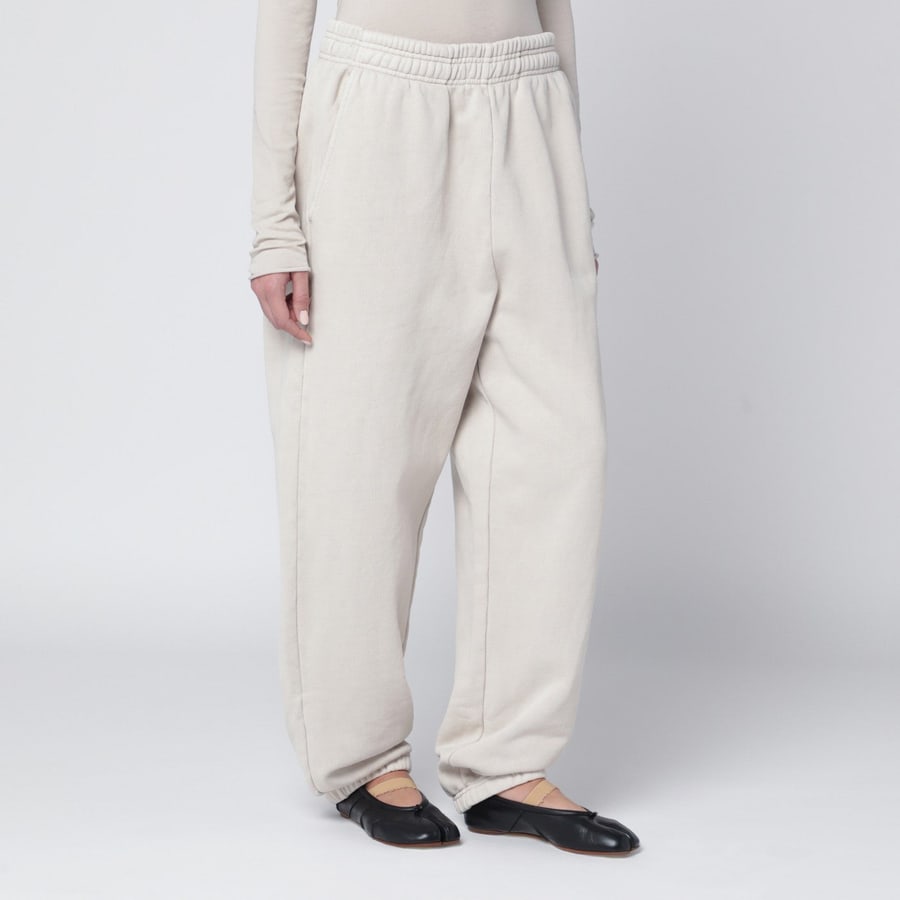 Entire Studios Pantalone jogging bianco in cotone, view 3