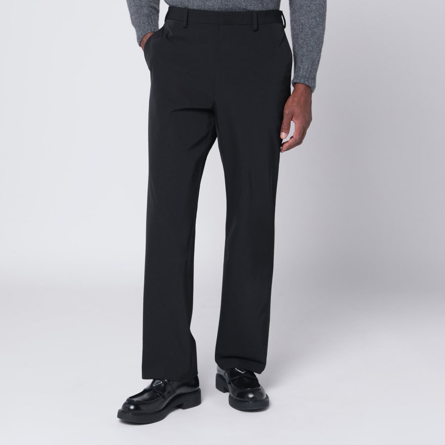 Prada Pantalone nero in tecno stretch, view 3