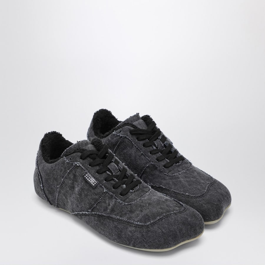MM6 Sneakers Anatomic nera in canvas, view 2