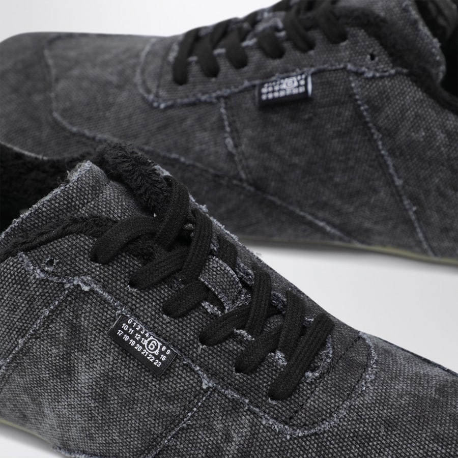 MM6 Sneakers Anatomic nera in canvas, view 5