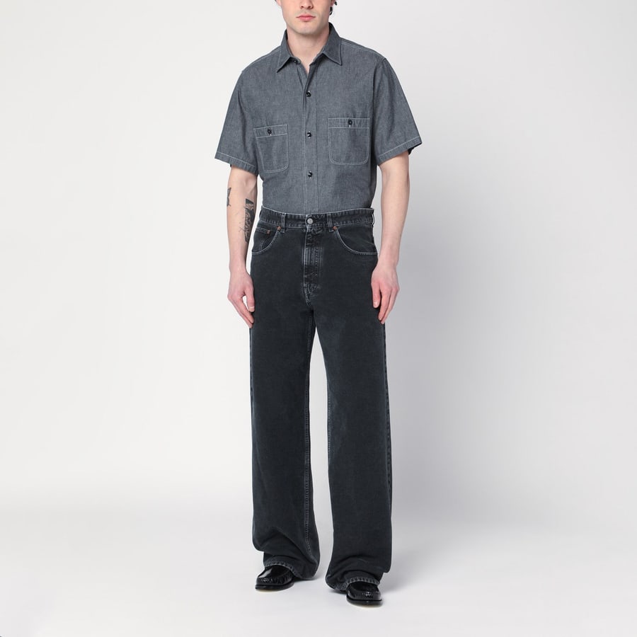 Maison Margiela Camicia grigia in cotone, view 2